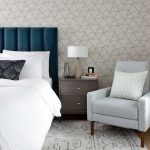 custom bedroom with luxury wallpaper - interior designer toronto