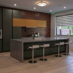 custom-kitchen-with-green-and-yellow-kitchen-cabinets-kitchen-renovation-toronto-and-GTA