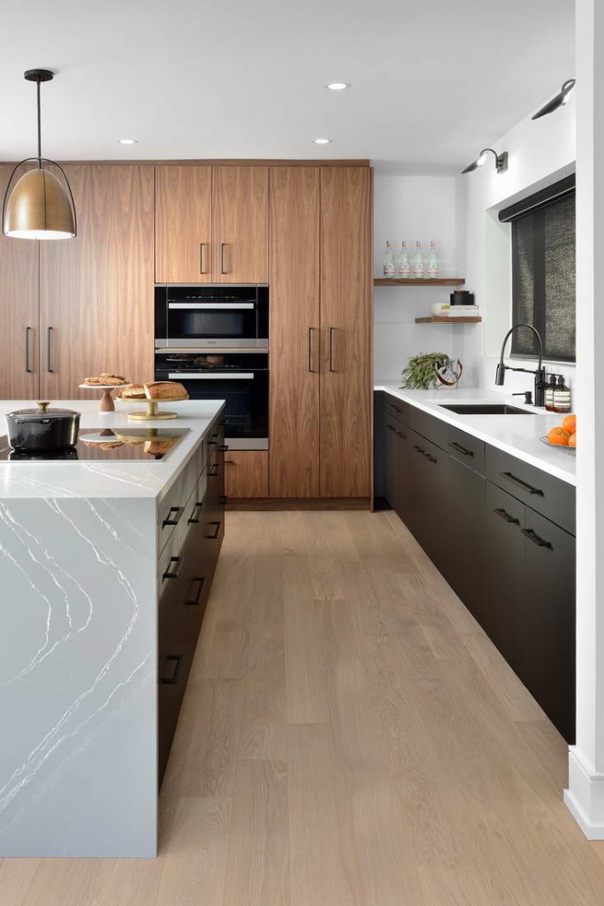 luxury kitchen with wooden floor - kitchen designers toronto